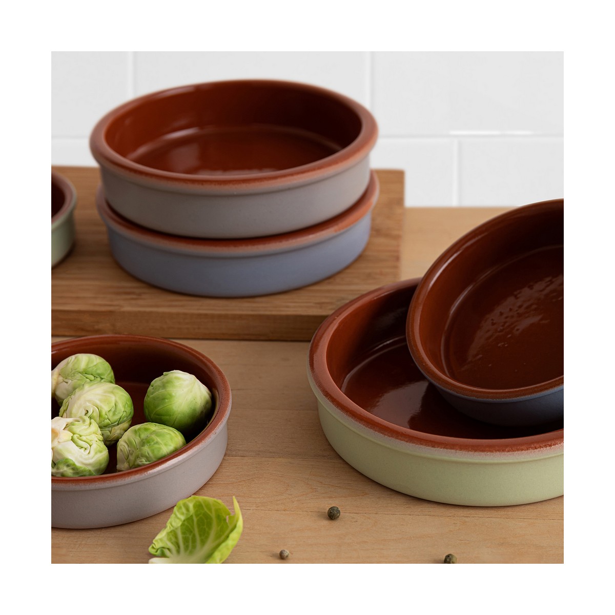 Kastrull Quid Moss Terrakotta Keramik Grå (12 cm) - 2