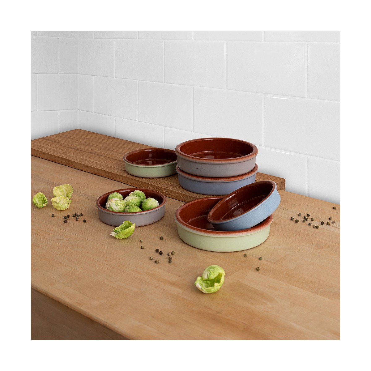 Kastrull Quid Moss Terrakotta Keramik Grå (12 cm) - 4
