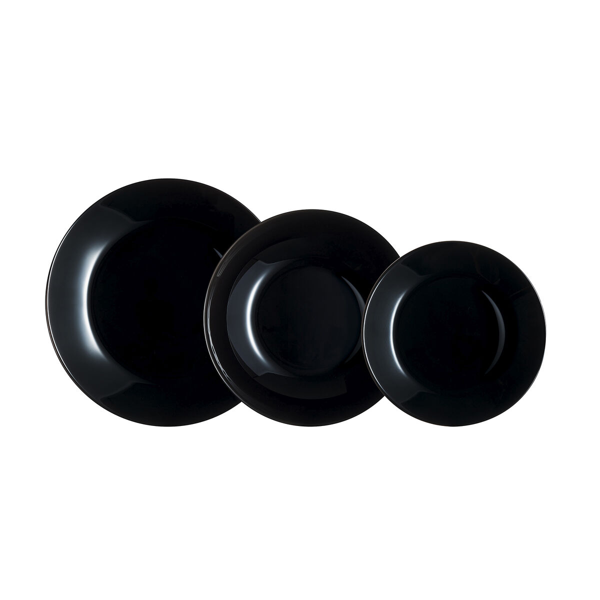 Servissats Arcopal Zelie Black Svart Glas 18 Delar - 3