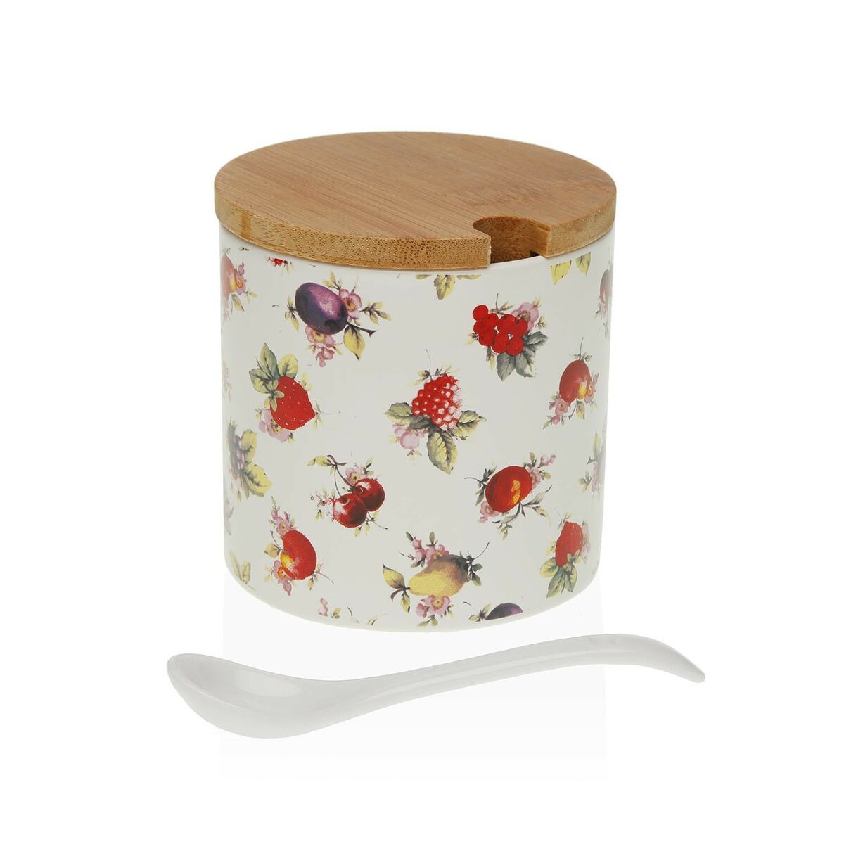 Sockerströare Versa Strawberry Keramik (8 x 8 x 8 cm)