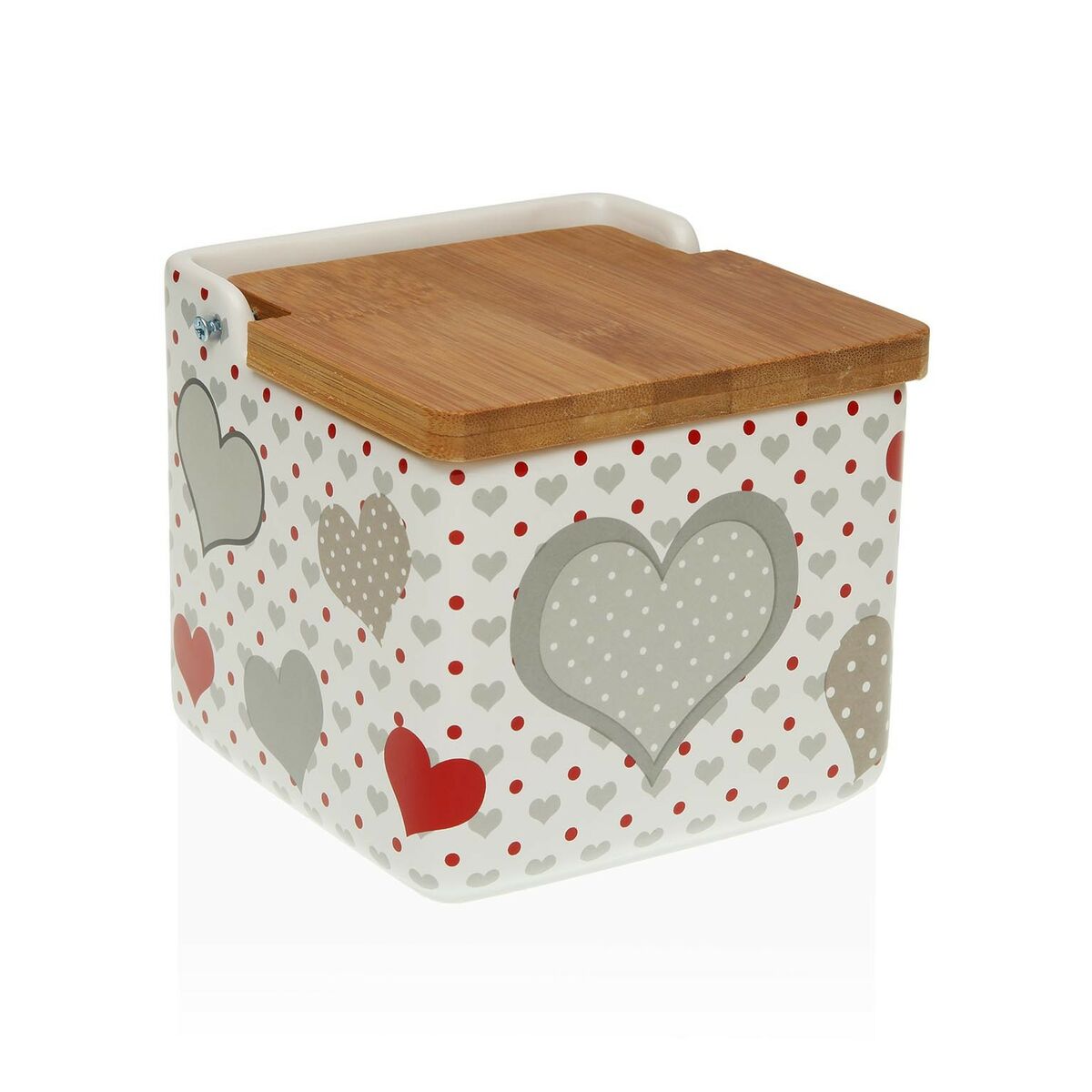 Saltkar med lock Versa Sweet 12,2 x 11,5 x 12,2 cm Keramik - 2