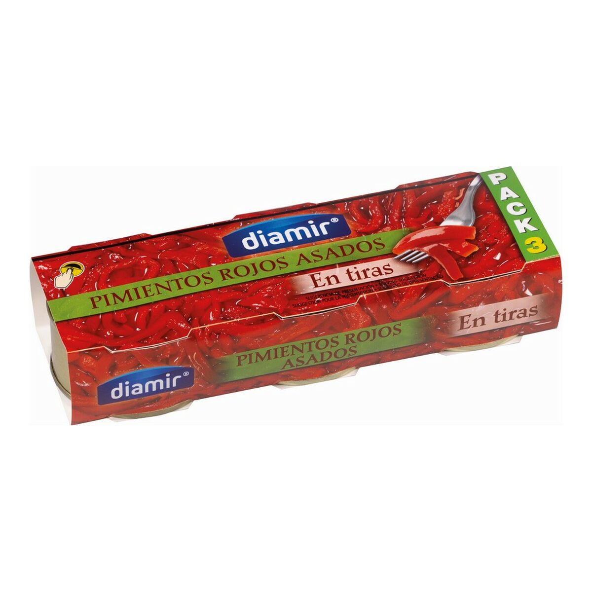 Rostade små röda paprikor Diamir (1/8 kg)(3 uds) - 2
