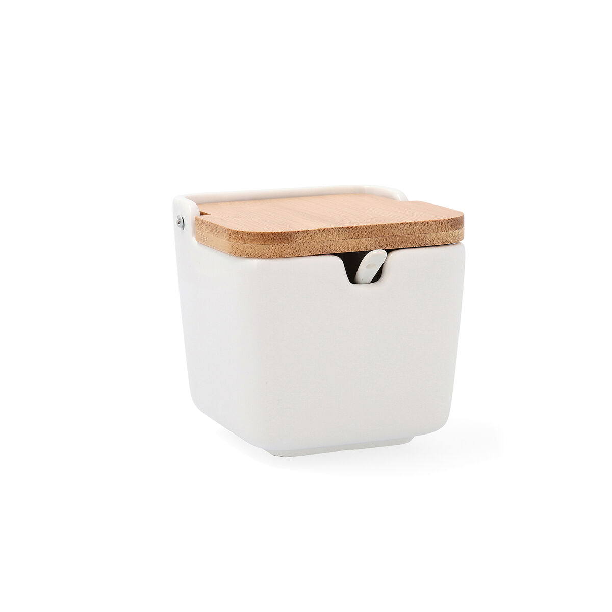 Sockerströare Quid Arizona Keramik Vit 10 x 10 x 11 cm - 3
