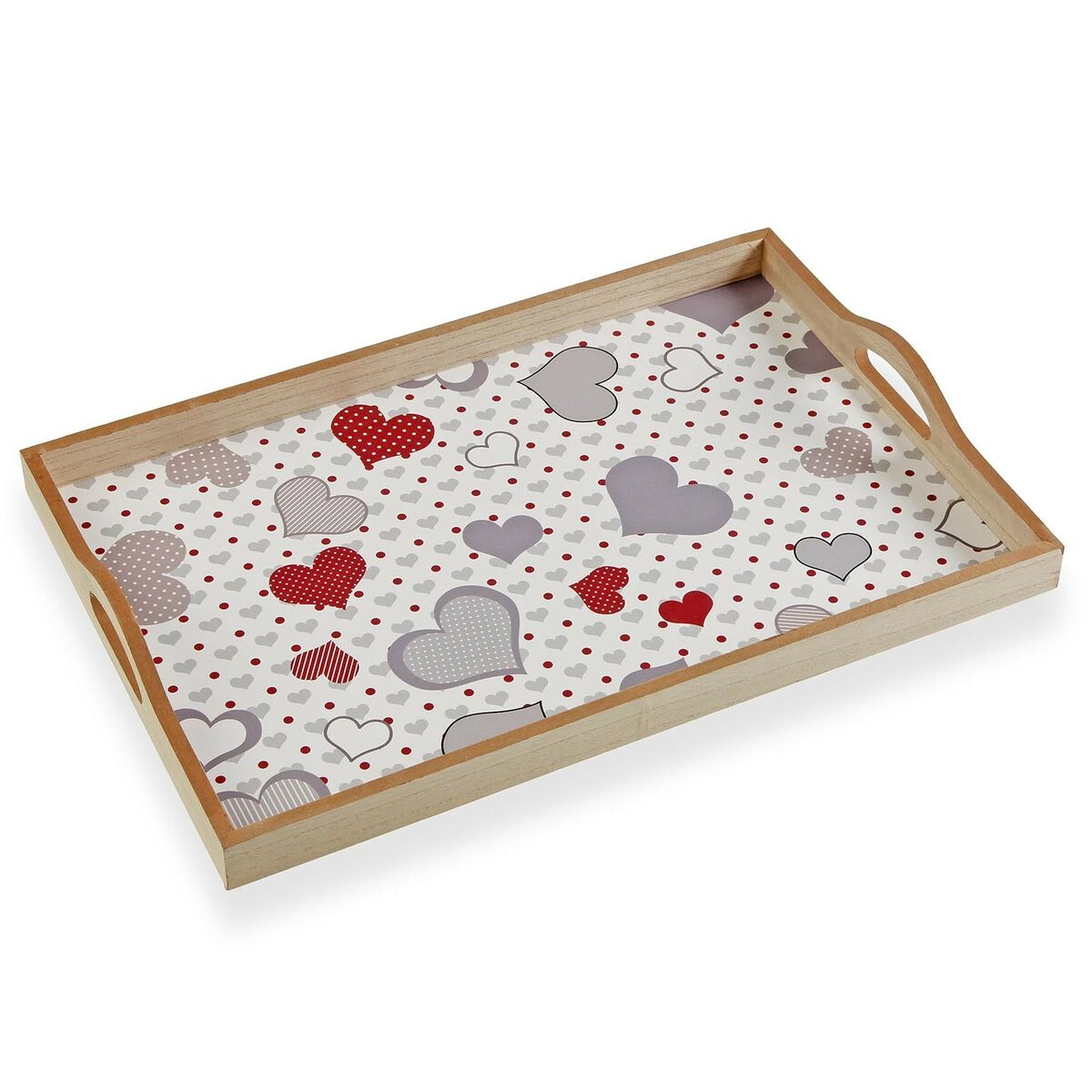 Bricka Versa Hjärtan Trä MDF (30 x 5 x 45 cm) - 2