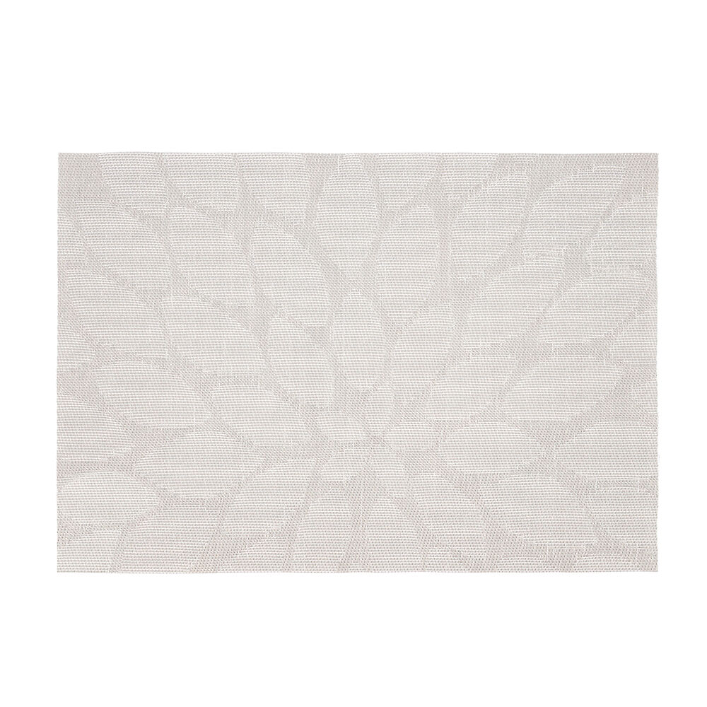 Bordsunderlägg Bidasoa Ikonic Blad Grå PVC (45 x 30 cm) (Pack 12x)