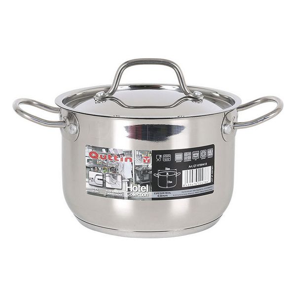 Gryta med rostfritt lock Quttin, Mått: ø 18 x 12 cm