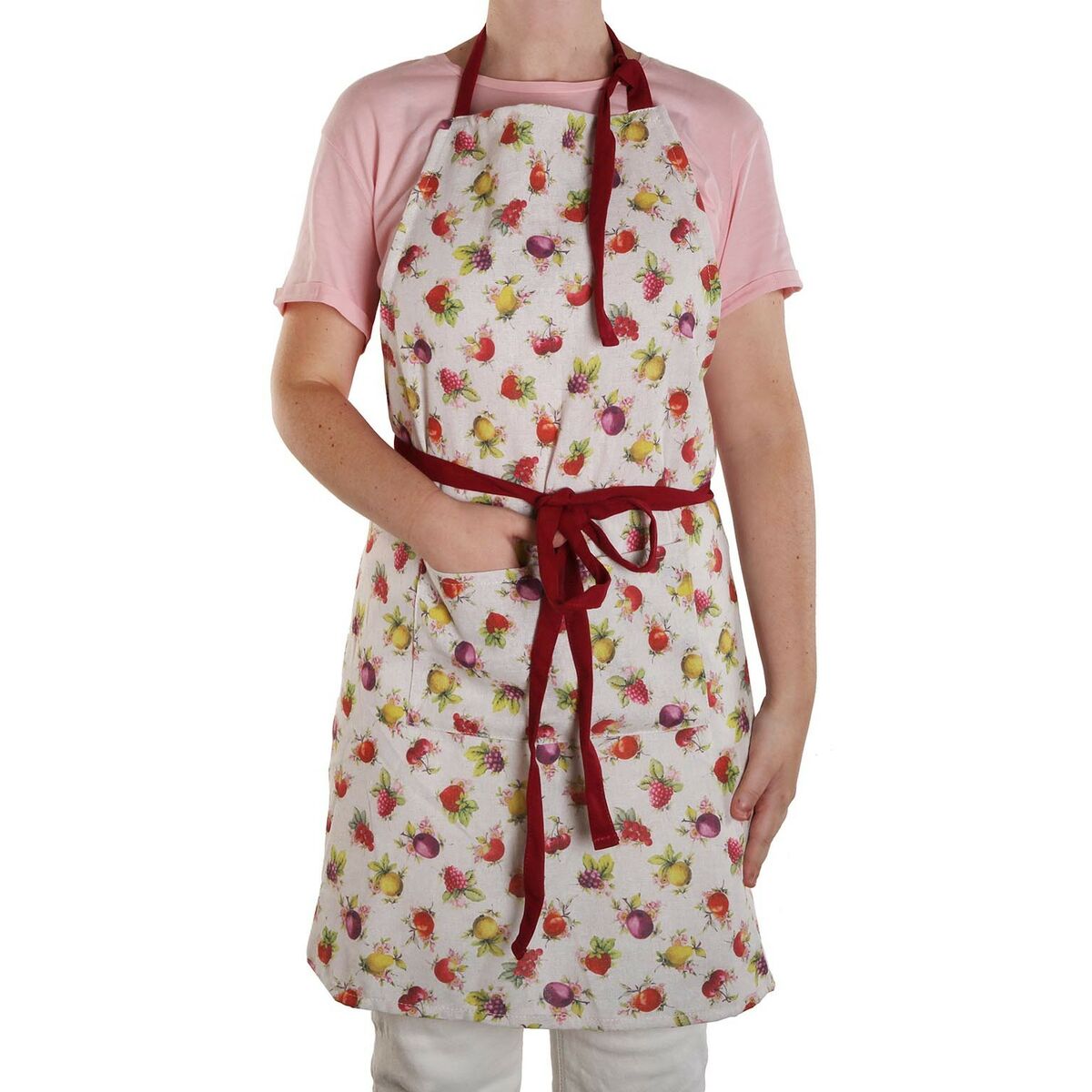 Förkläde Versa Strawberry Polyester Bomull Nylon (80 x 70 cm) - 2
