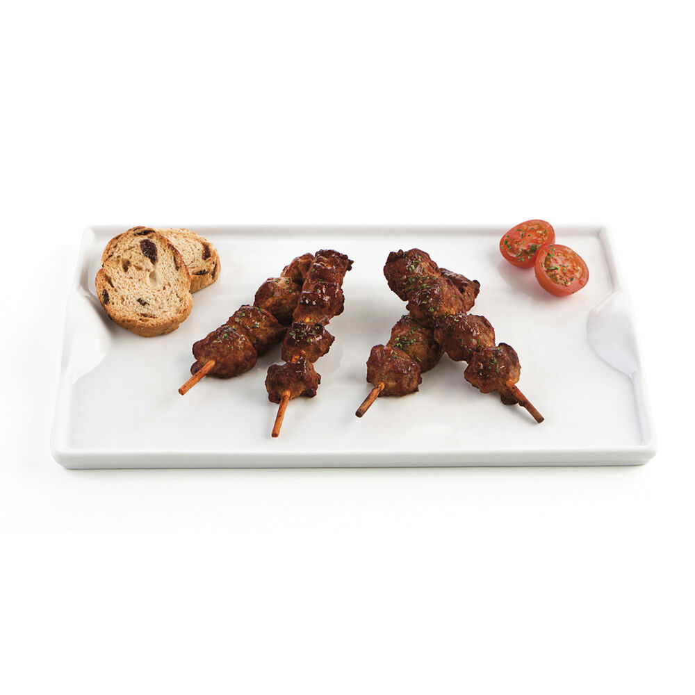 Snacksbricka Quid Gastro Fun Keramik Vit (25,5 x 15,5 cm) (Pack 6x) - 2