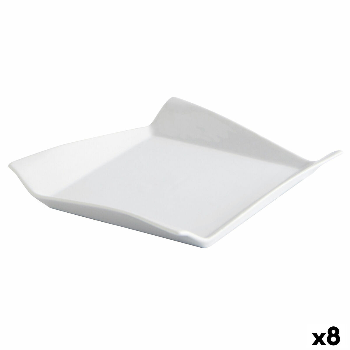 Tallrik Quid Gastro Fresh Smörgås Keramik Vit (17,5 cm) (8 antal) - 4