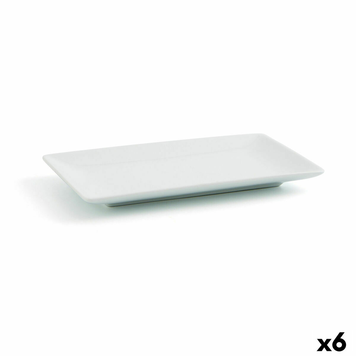 Tallrik Quid Gastro Fun Liten Vit Keramik 16,5 x 9,5 x 2 cm (6 antal) (Pack 6x) - 3
