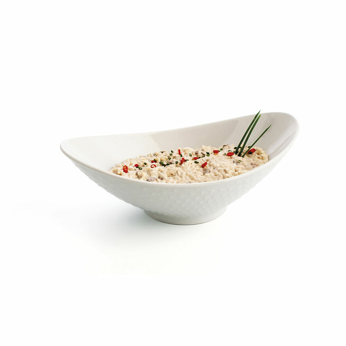 Servingsfat Quid Gastro Keramik Vit (28,2 x 15,5 x 9 cm) (Pack 4x) - 5