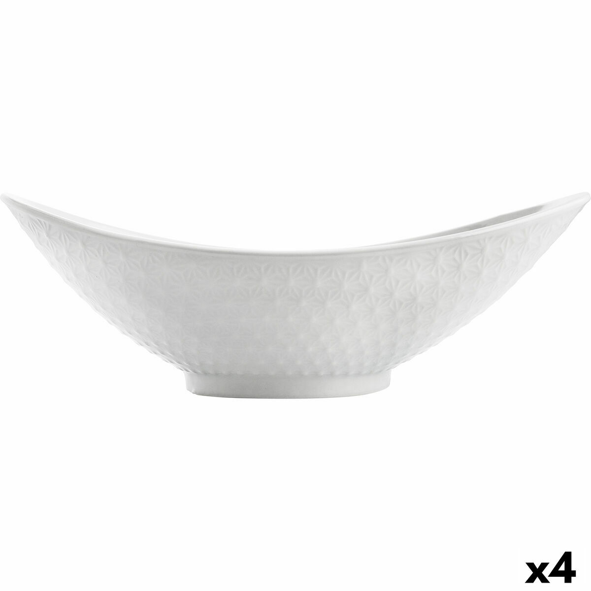 Servingsfat Quid Gastro Keramik Vit (28,2 x 15,5 x 9 cm) (Pack 4x) - 6