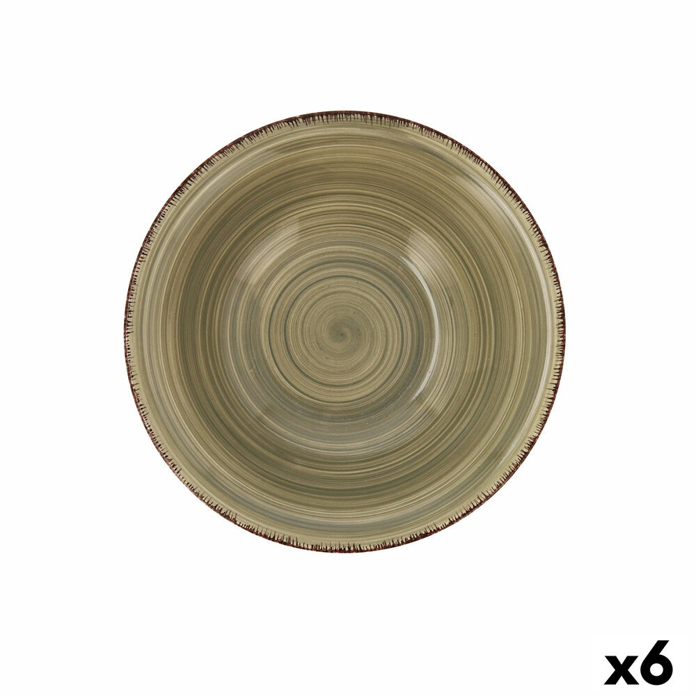 Skål Quid Natura Vita Keramik Grön (18 cm) (Pack 6x) - 3