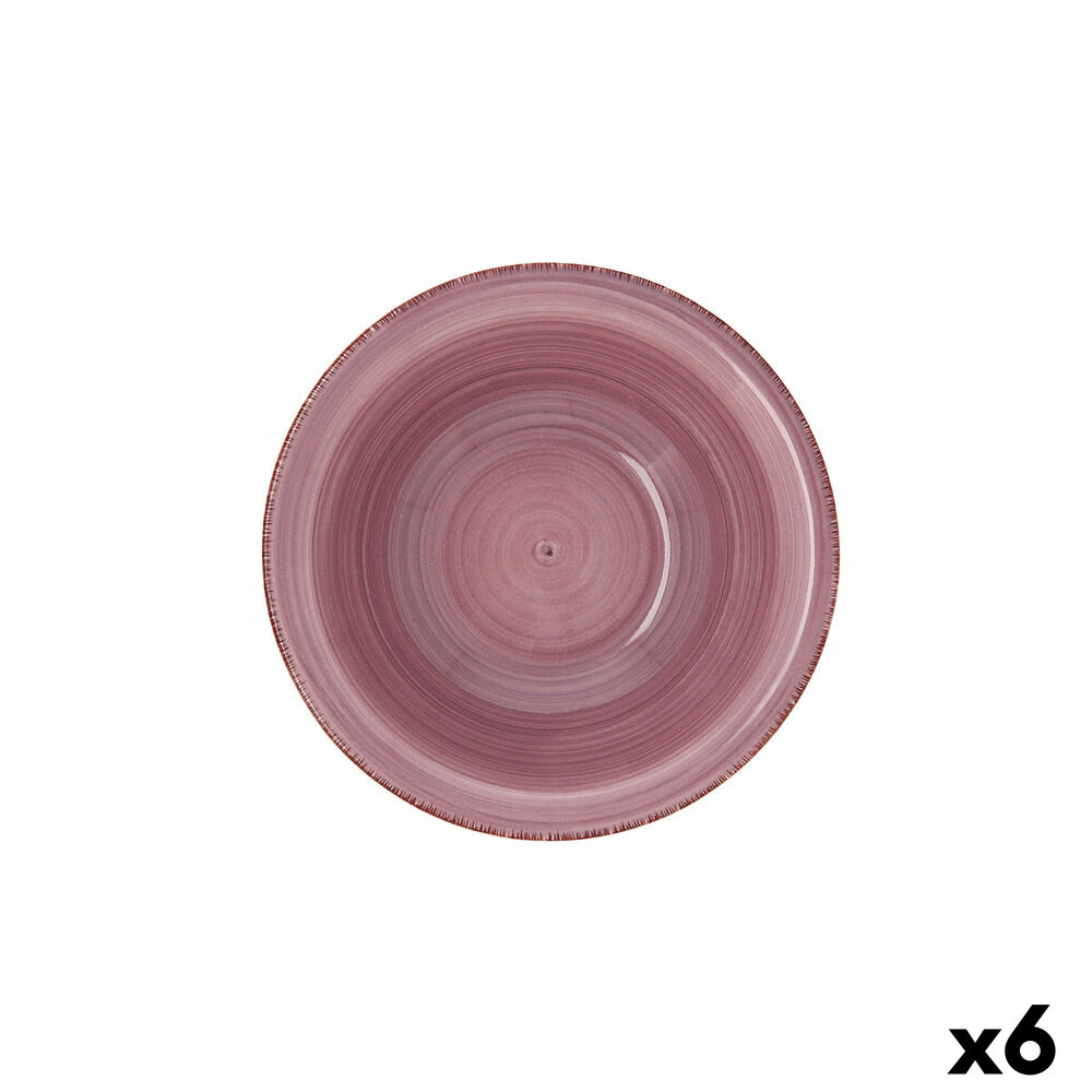 Skål Quid Peoni Vita Keramik Rosa (18 cm) (Pack 6x) - 3