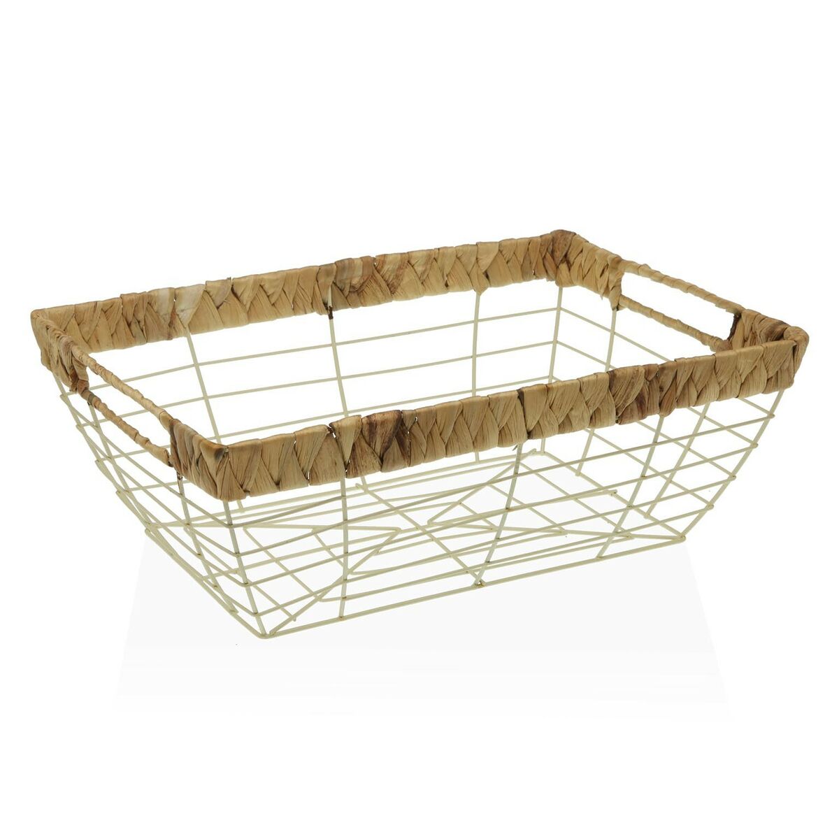 Fruktskål Versa Beige Metall Stål (12 x 33,5 x 23,5 cm)