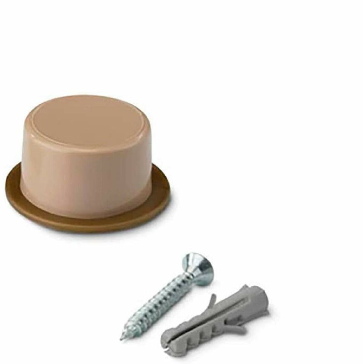 Dörrstopp Inofix Dörrar Skruv 2 antal Beige PVC