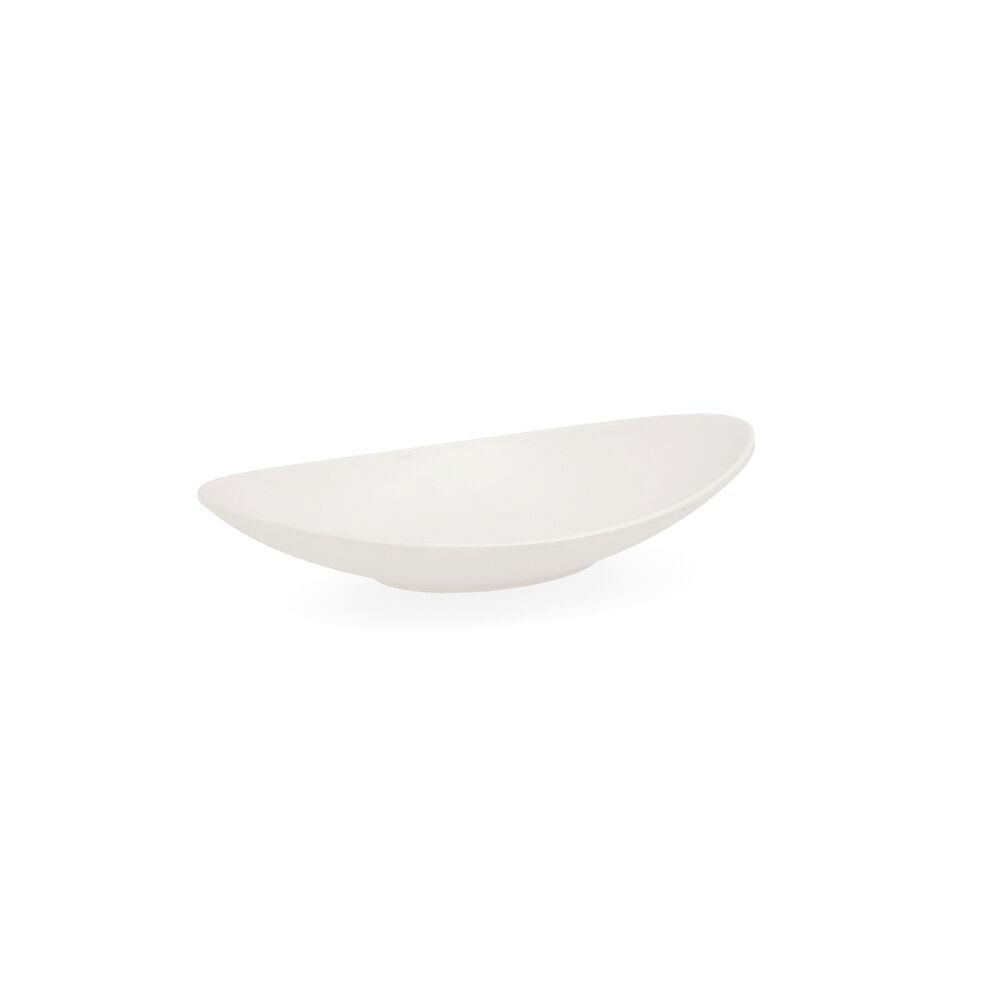 Djup tallrik Quid Select Avlång Vit Plast 18 x 10,5 x 3 cm (12 antal) - 2