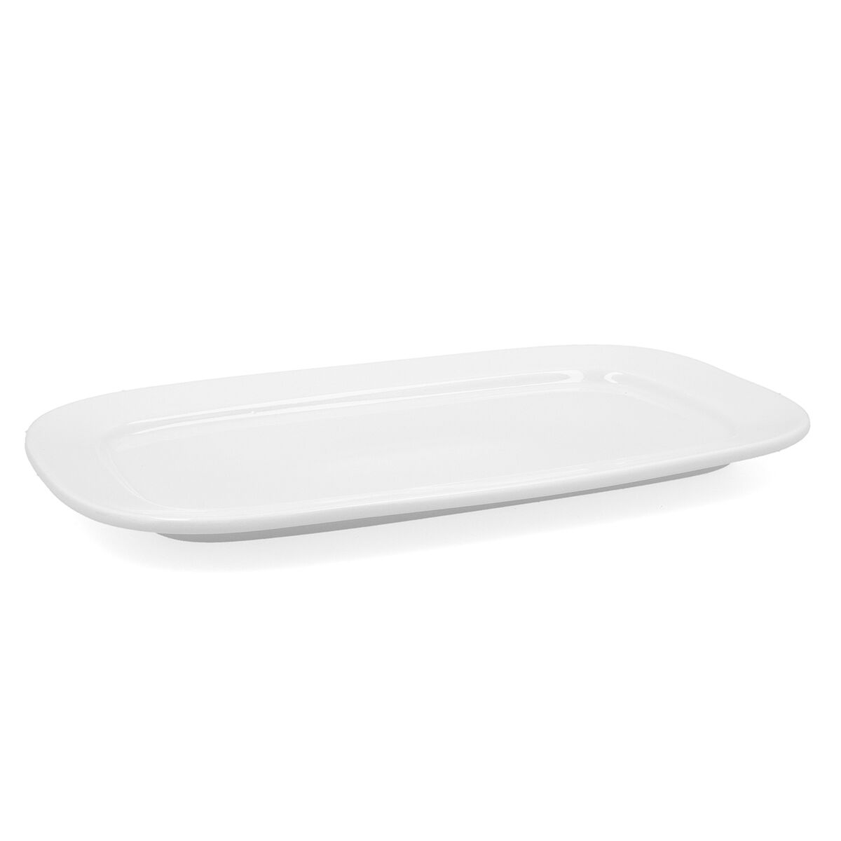 Servingsfat Bidasoa Glacial Keramik Vit (36 x 21 cm) (Pack 3x) - 4