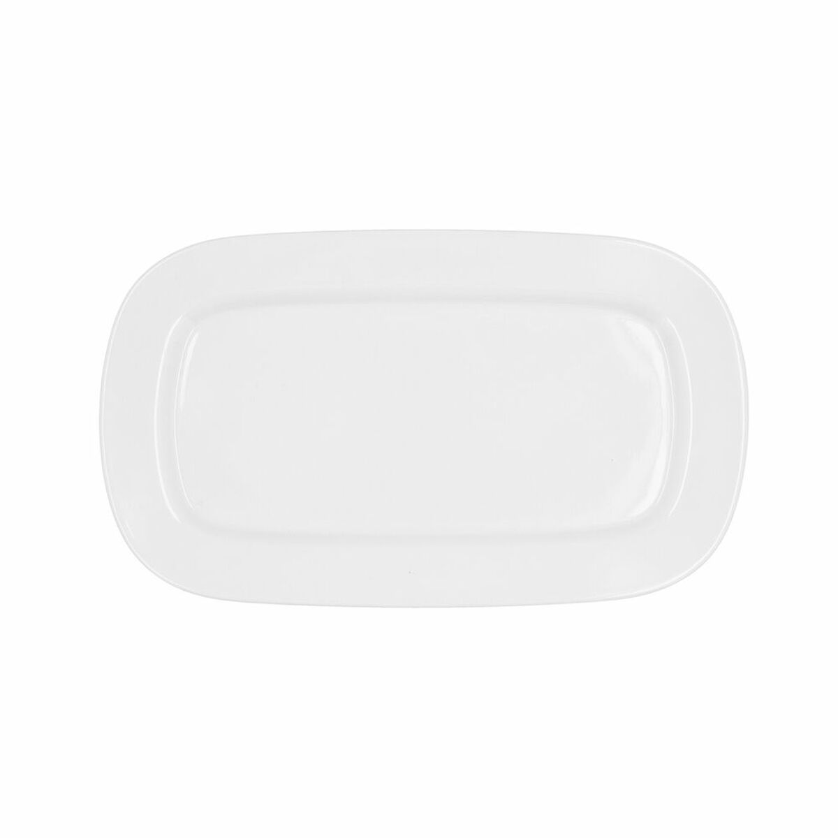 Servingsfat Bidasoa Glacial Keramik Vit (31 x 18 cm) (Pack 6x) - 5