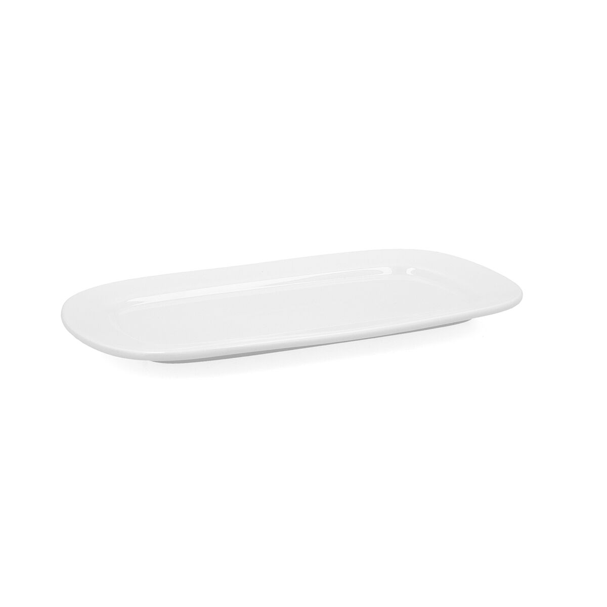 Servingsfat Bidasoa Glacial Keramik Vit (31 x 18 cm) (Pack 6x) - 4