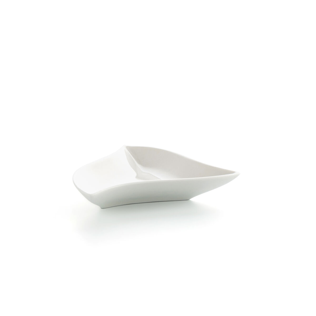 Skål Ariane Alaska Triangulär Mini 13,3 x 12,2 x 2,3 cm Keramik Vit - 4