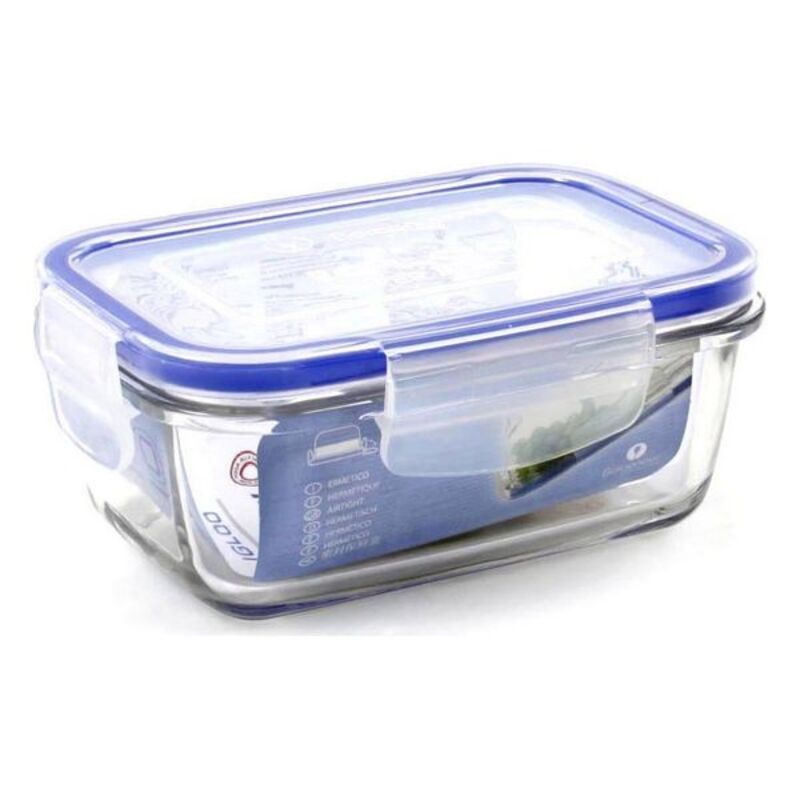 Hermetisk matlåda Borgonovo Rektangulär Transparent (14,5 x 10 x 6 cm) - 2