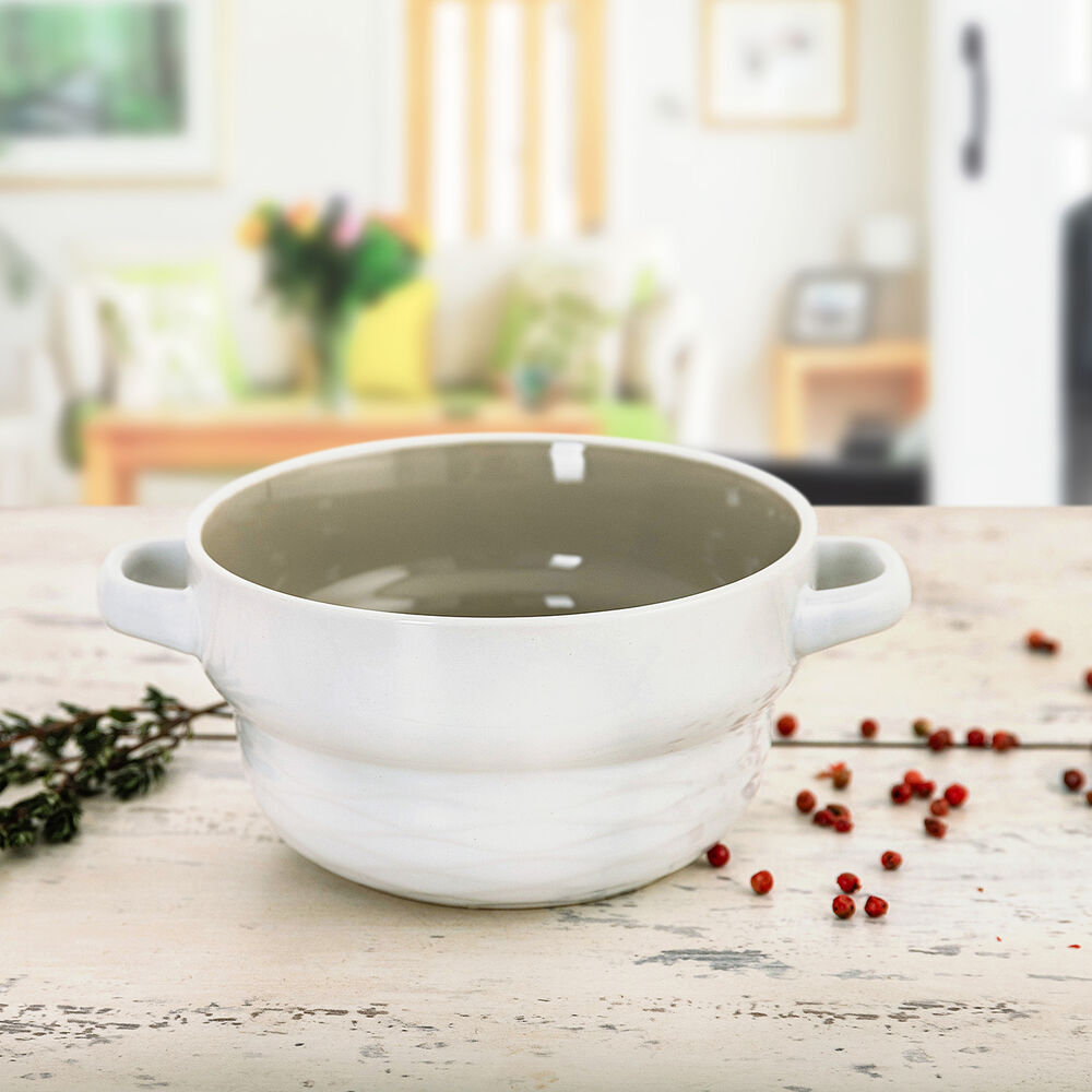 Soppskålar för Consommé Quid Vita Dvobarvna 500 ml (6 Delar) (Pack 6x) - 2