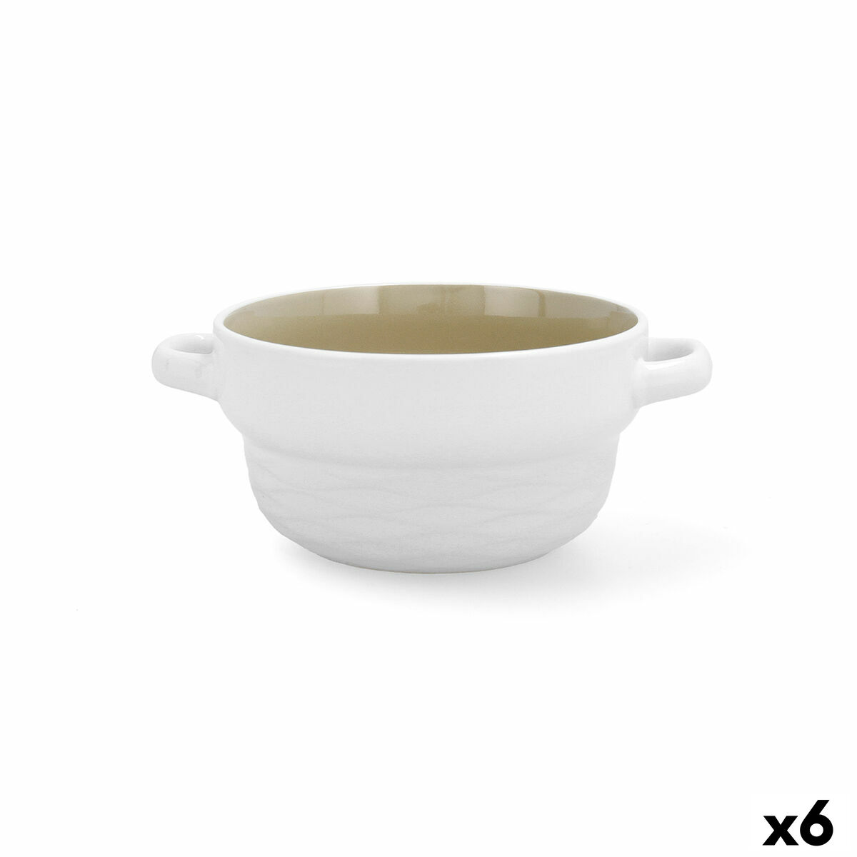 Soppskålar för Consommé Quid Vita Dvobarvna 500 ml (6 Delar) (Pack 6x) - 3