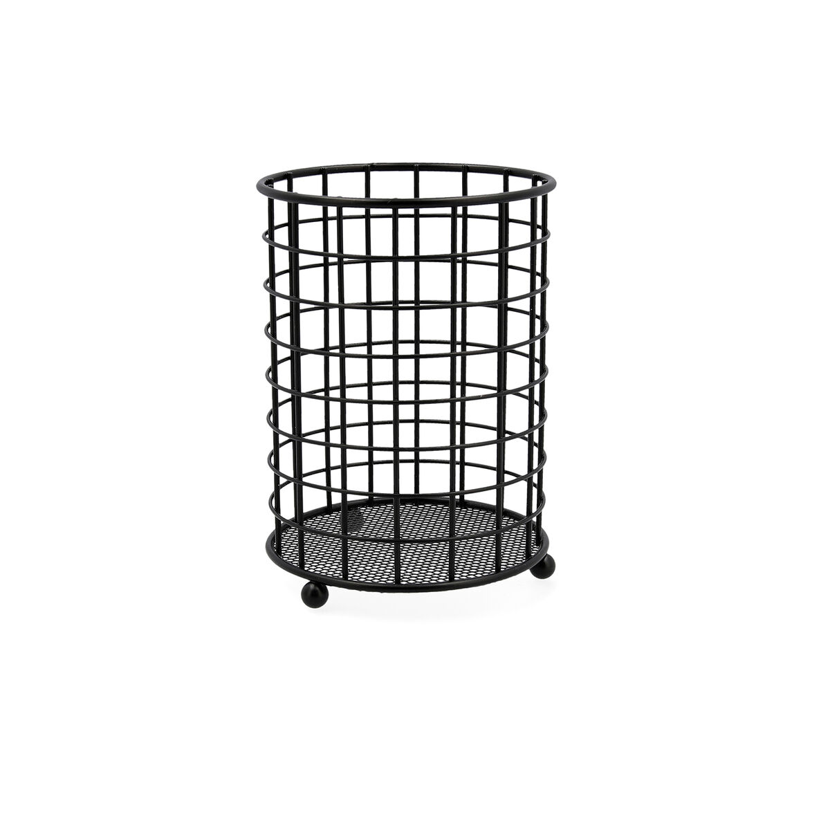 Kruka för köksredskap Quid Svart Metall (12,5 x 12,5 x 16,5 cm) - 2