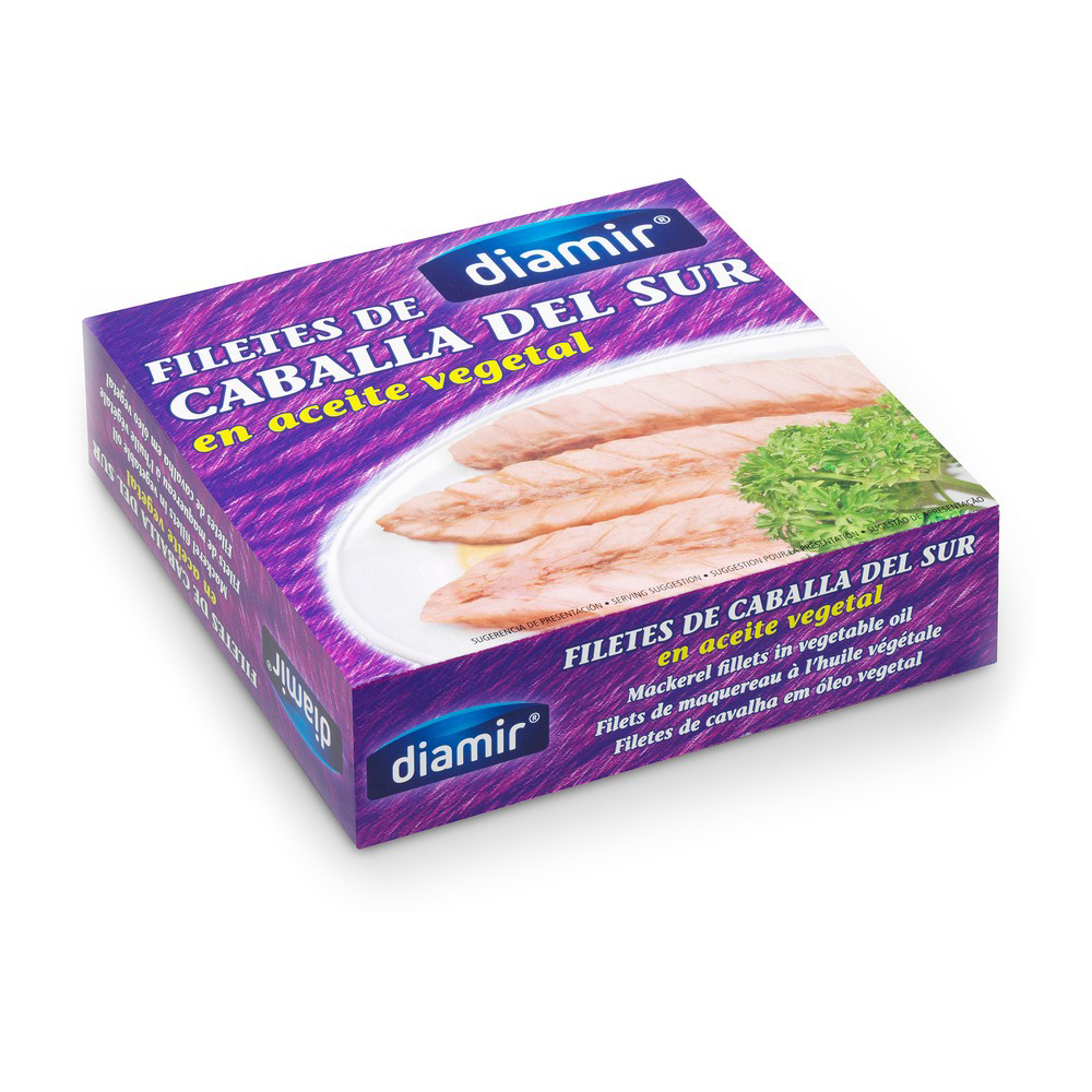 Makrillfiléer Diamir Solrosolja (545 g)