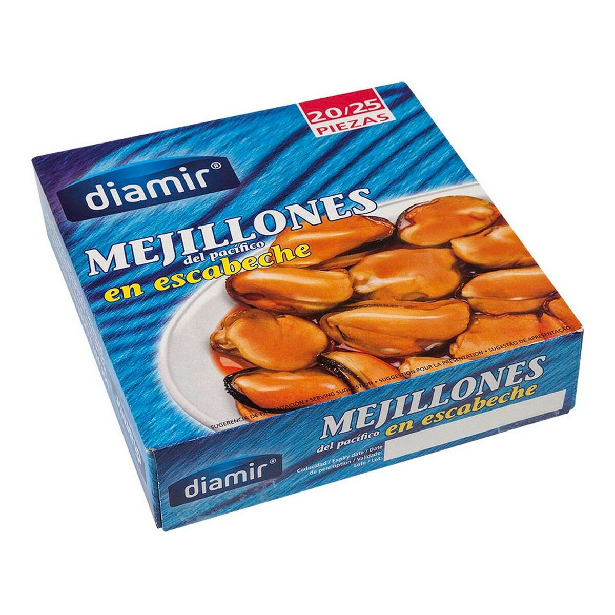 Musslor inlagda i Escabeche-marinad Diamir (523 g)