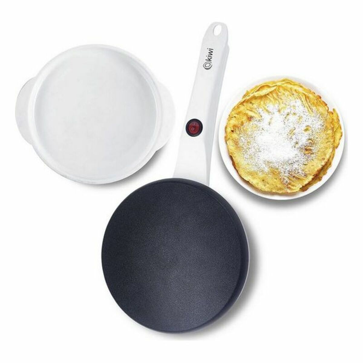 Pannkaksmaskin Kiwi 600W Vit (Ø 20 cm) - 3