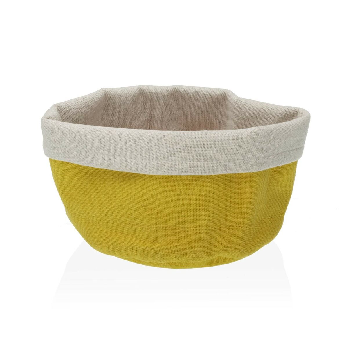 Brödkorg Versa Gul Textil (14 x 10 x 17 cm)