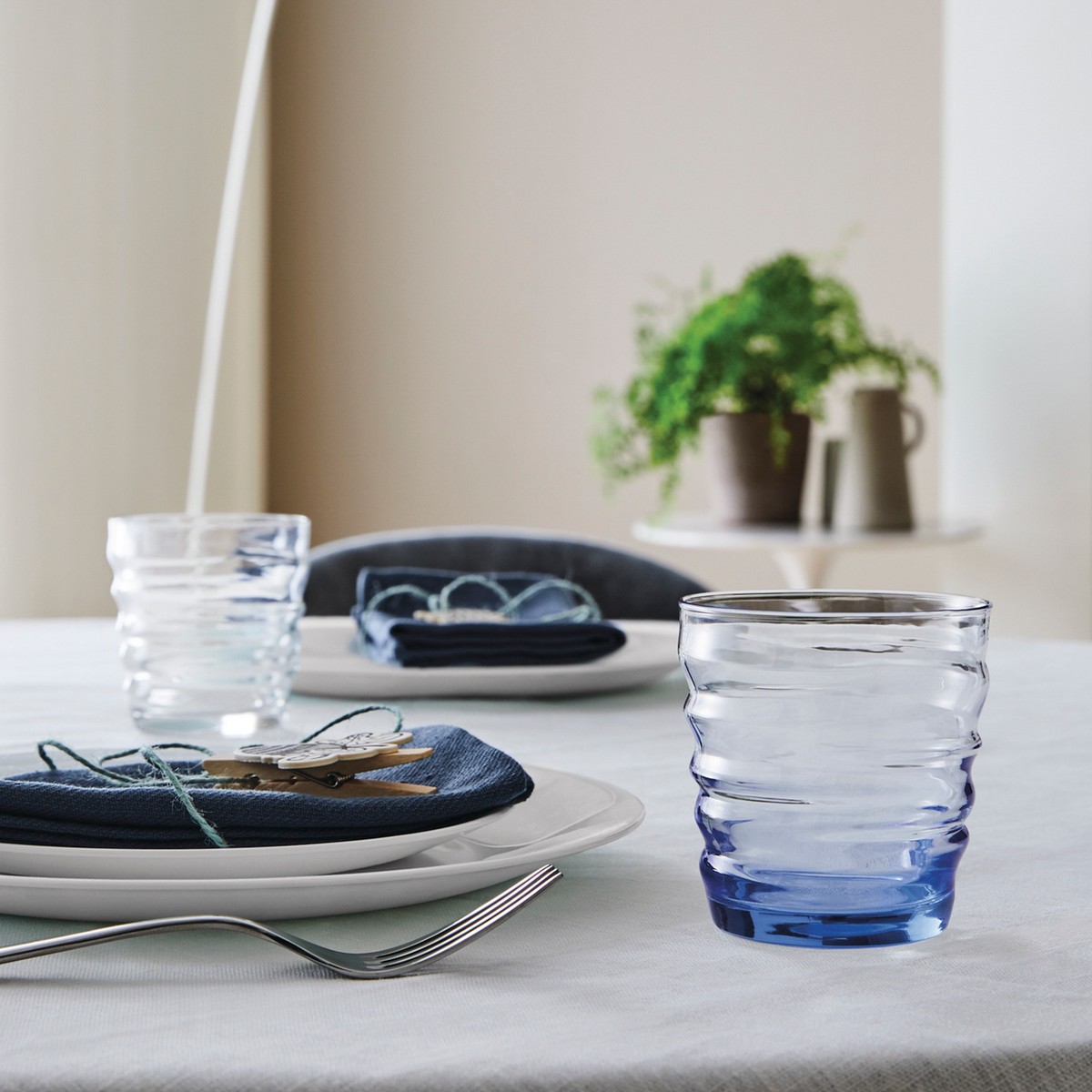 Glasset Bormioli Rocco 6 antal Blå Glas (300 ml) - 2
