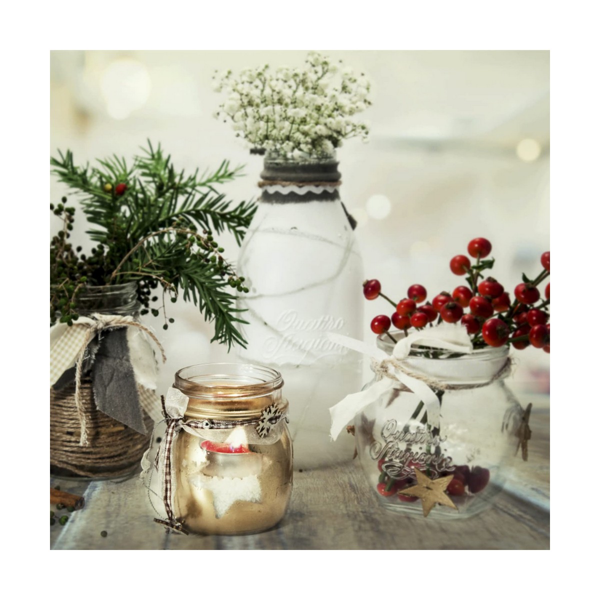 Flaska Bormioli Rocco Quattro Stagioni Transparent Glas 1 L - 4