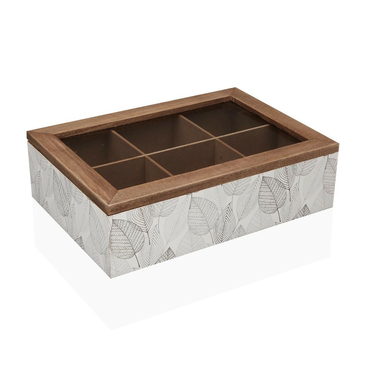 Låda för örtte Versa Gardee Trä 17 x 7 x 24 cm
