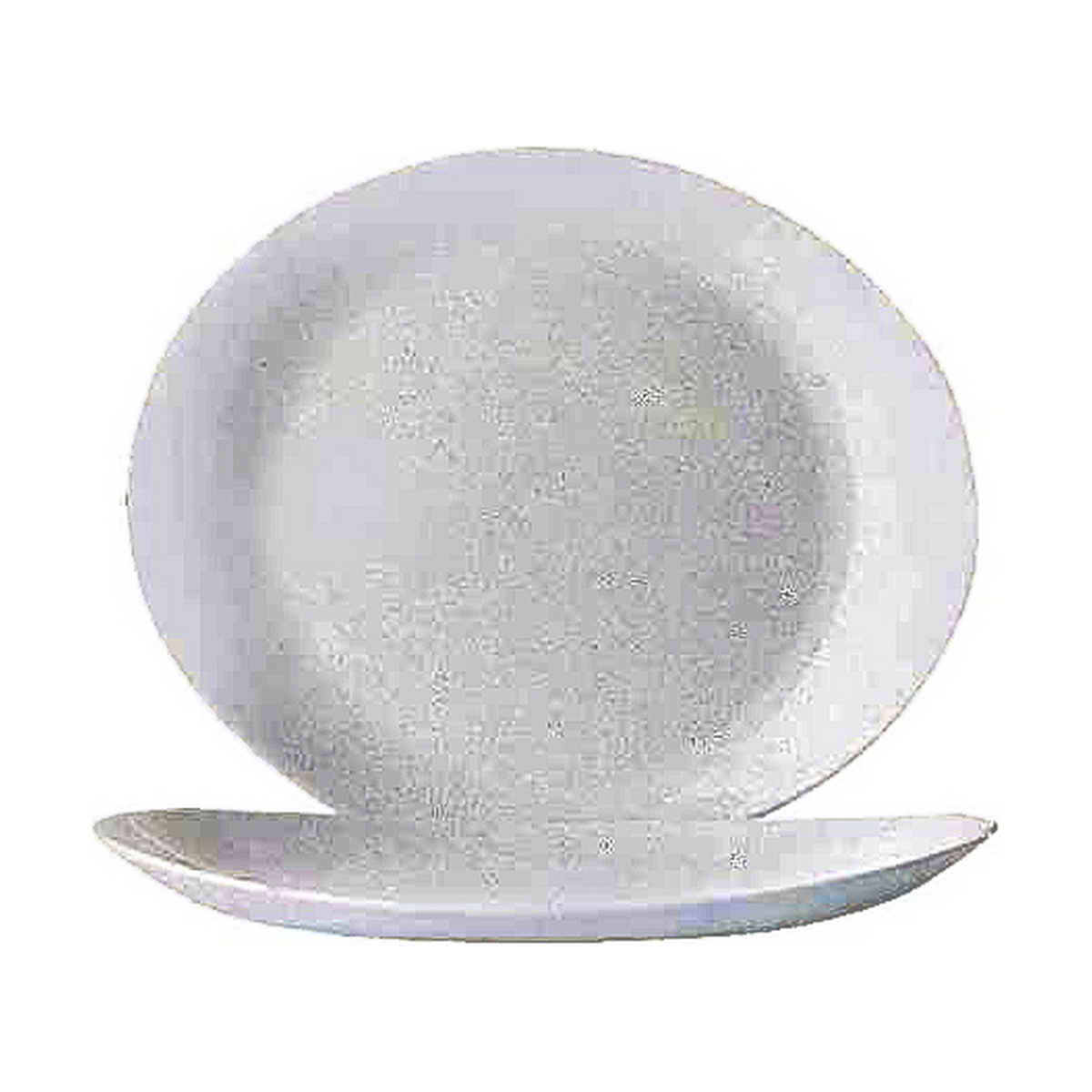 Platt skål Arcoroc Restaurant Vit Glas