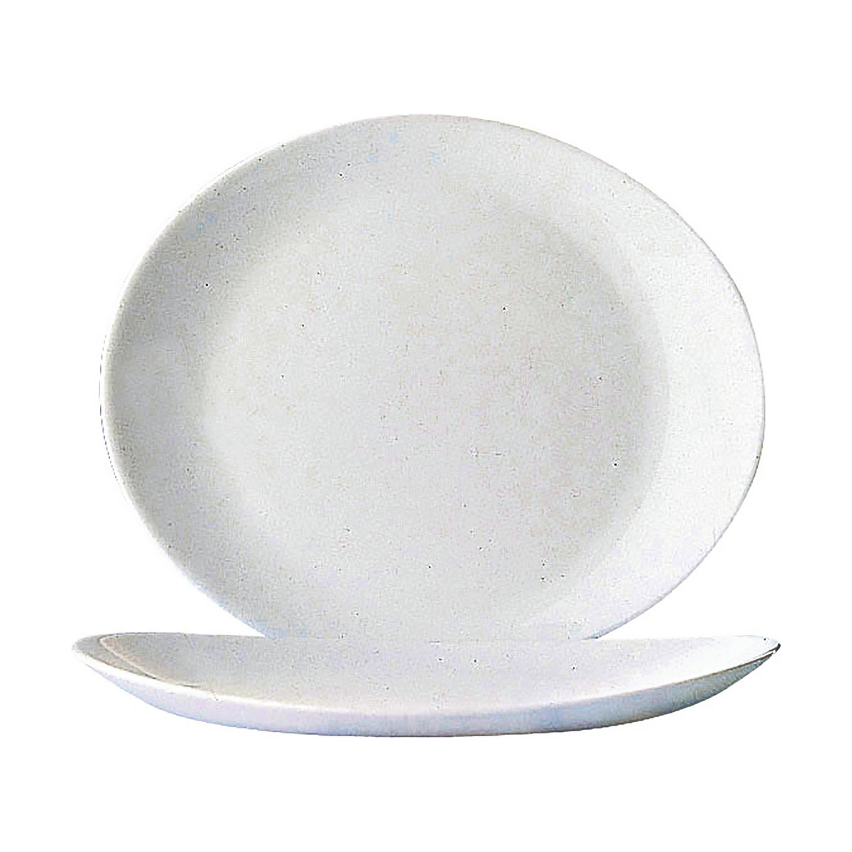 Platt skål Arcoroc Restaurant Vit Glas - 2