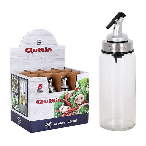 Oljeflaska Quttin Glas, Kapacitet: 250 ml - 5,5 x 5,5 x 20,5 cm - 2