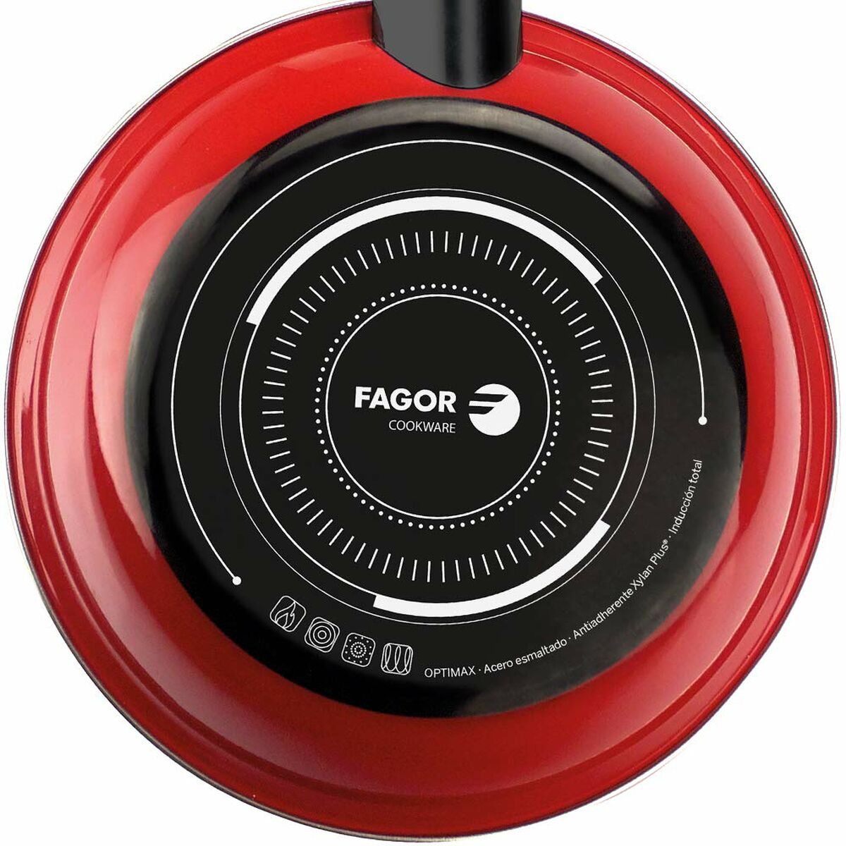 Stekpanna FAGOR Optimax Röd Emaljerat stål (Ø 18 cm) - 3
