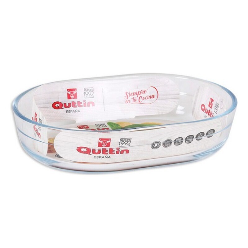 Bakform Quttin Glas, Kapacitet: 0,6 L - 17,6 x 12,7 x 4 cm - 6