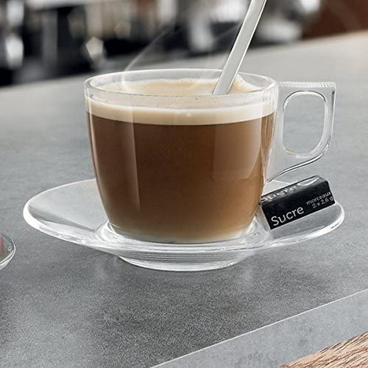 Tallriksset Arcoroc Aroma Kaffe/ Café Glas 14 cm (6 Delar) - 4