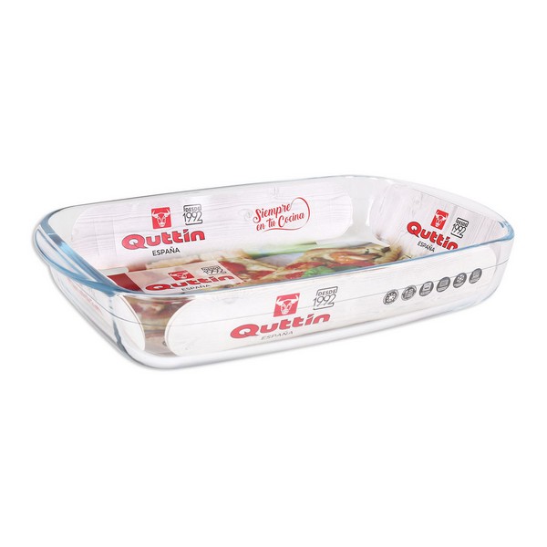Servingsfat Quttin Glas, Kapacitet: 950 L - 22,8 x 14,9 x 4,5 cm - 2