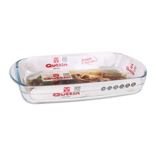 Servingsfat Quttin Glas, Kapacitet: 1,9 L - 28 x 19,9 x 5 cm - 3