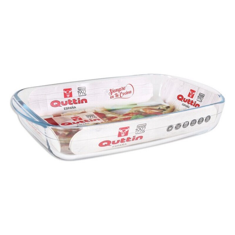 Servingsfat Quttin Glas, Kapacitet: 3 L - 35,4 x 22 x 5,5 cm - 12