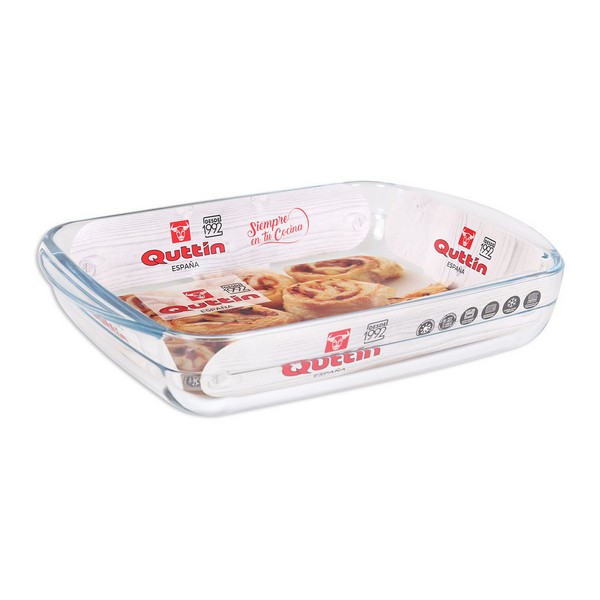 Servingsfat Quttin Glas, Kapacitet: 5 L - 40,2 x 26,4 x 7 cm - 5