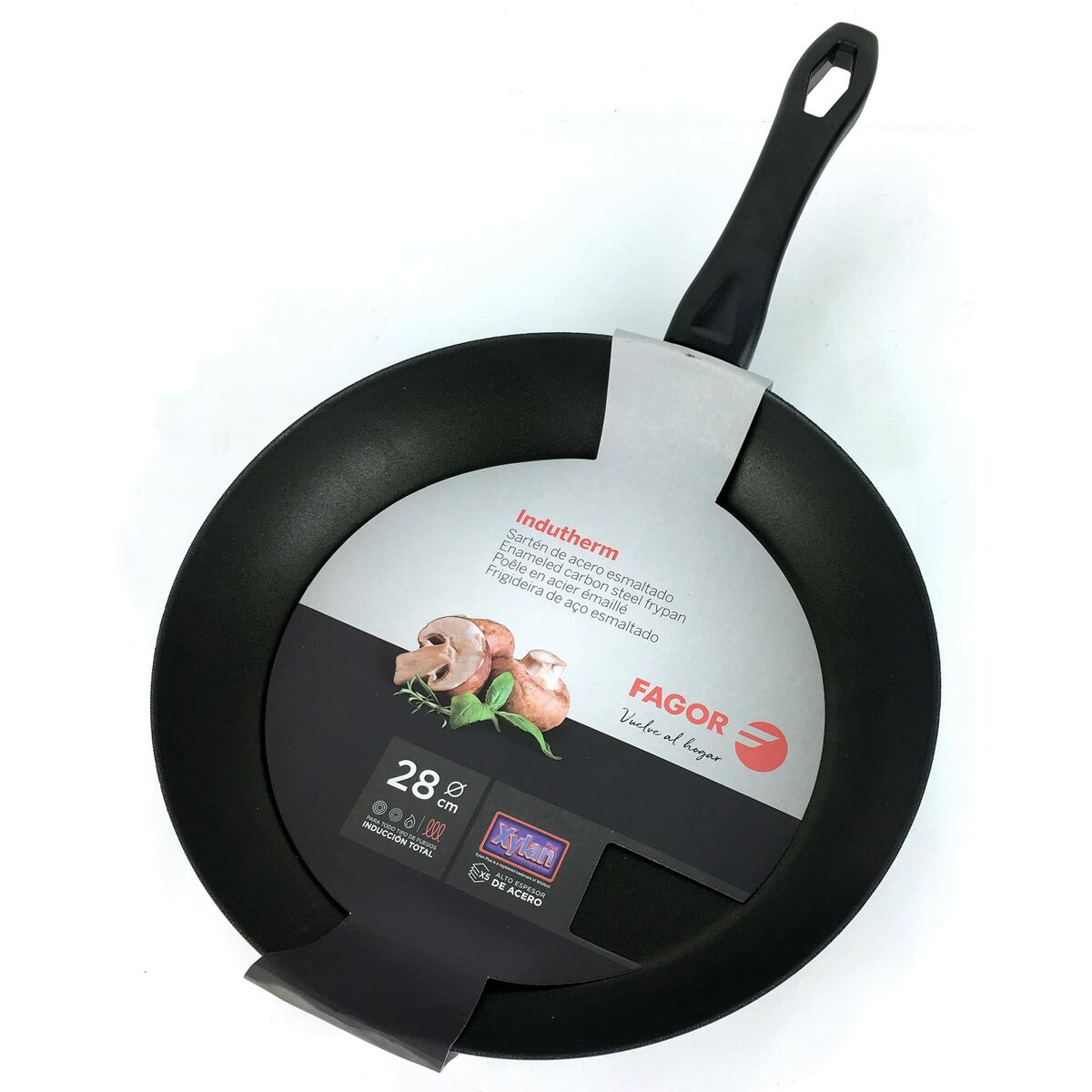 Stekpanna FAGOR Indutherm Svart Emaljerat stål (Ø 20 cm) - 4