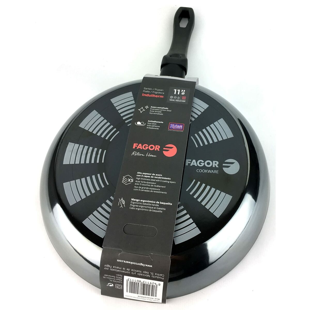 Stekpanna FAGOR Indutherm Svart Emaljerat stål (Ø 20 cm) - 3