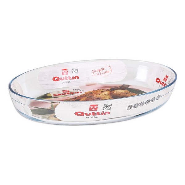 Servingsfat Quttin Glas, Kapacitet: 1,8 L - 26,2 x 17,8 x 6,1 cm - 4