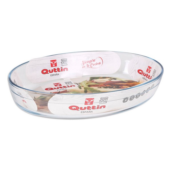 Servingsfat Quttin Glas, Kapacitet: 3,4 L - 35,1 x 24,1 x 6,5 cm - 5
